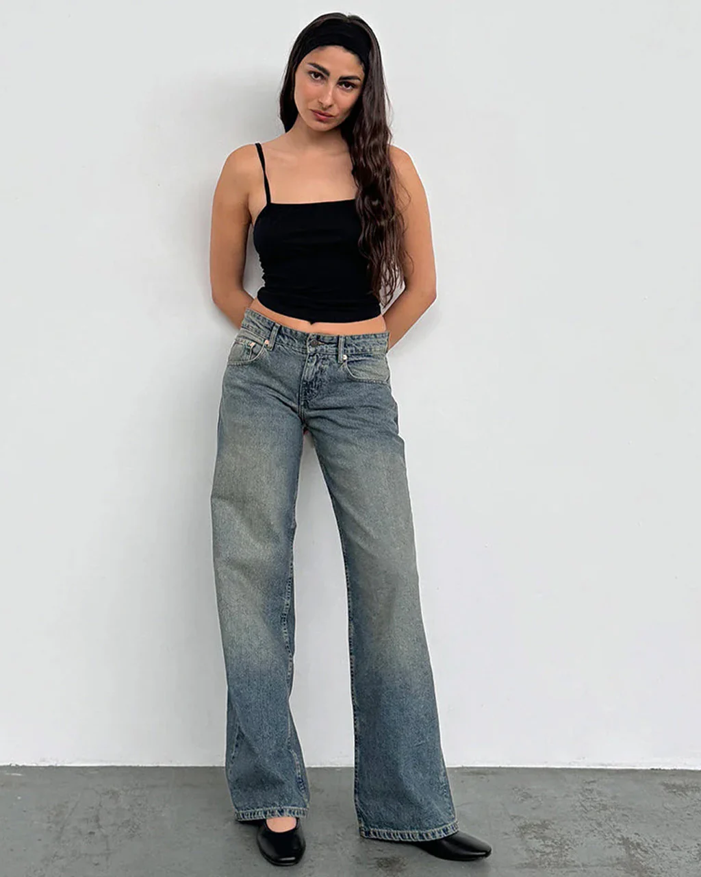 Low Rise Parallel Jeans - Extreme Blue Green - Image 5