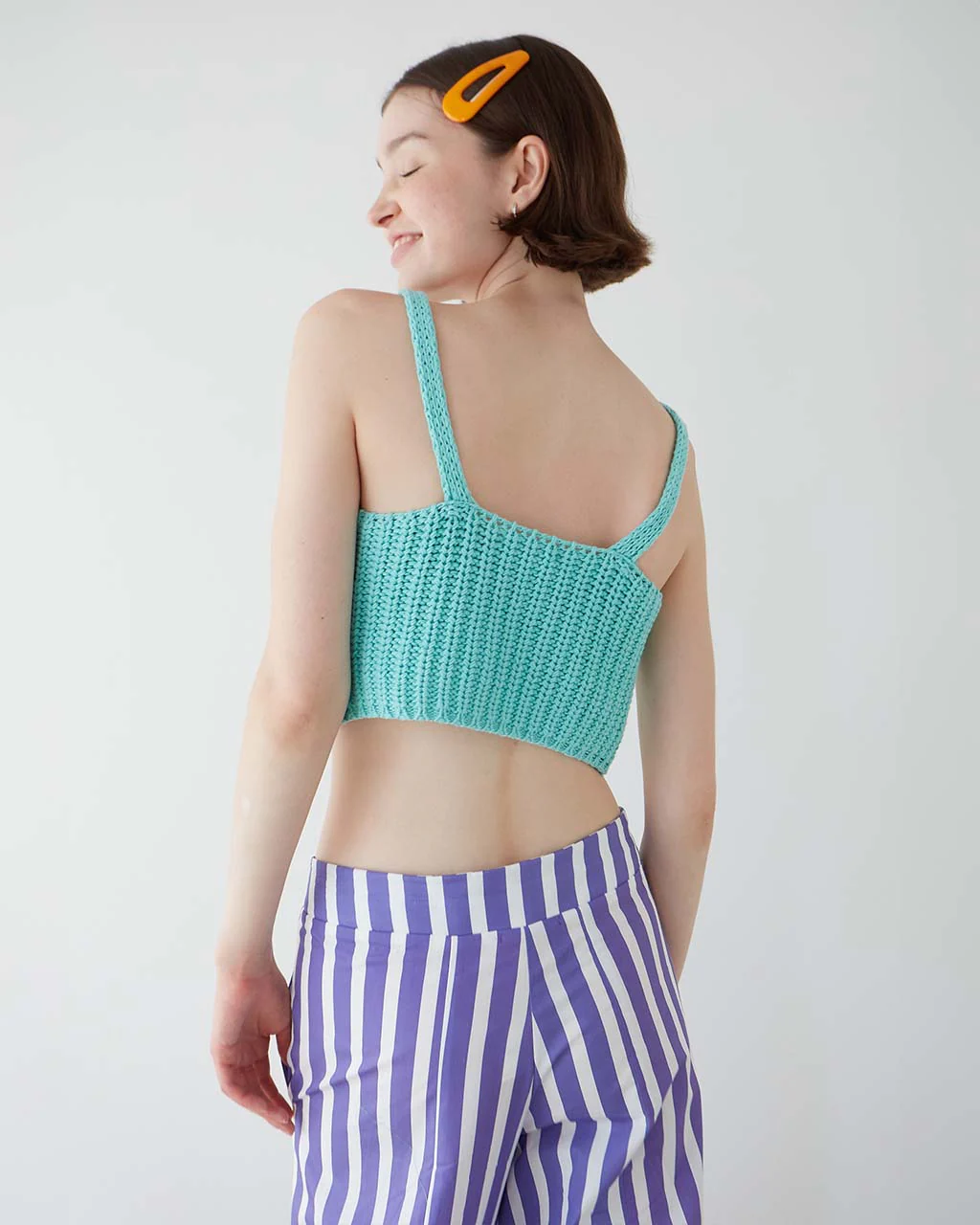 Mariquita Knitted Top - Aqua - Image 2