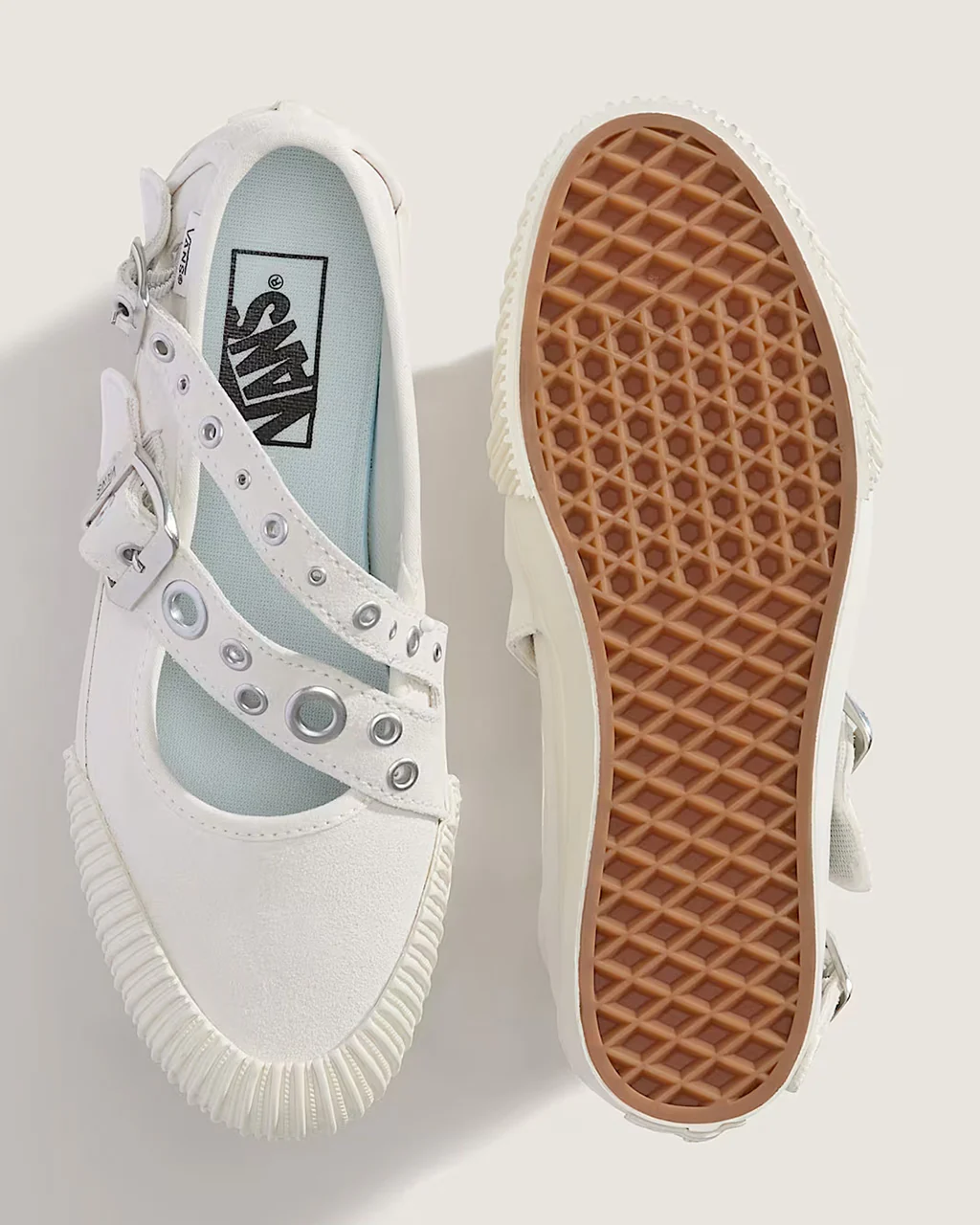Mary Jane Straps Shoe - White - Image 2