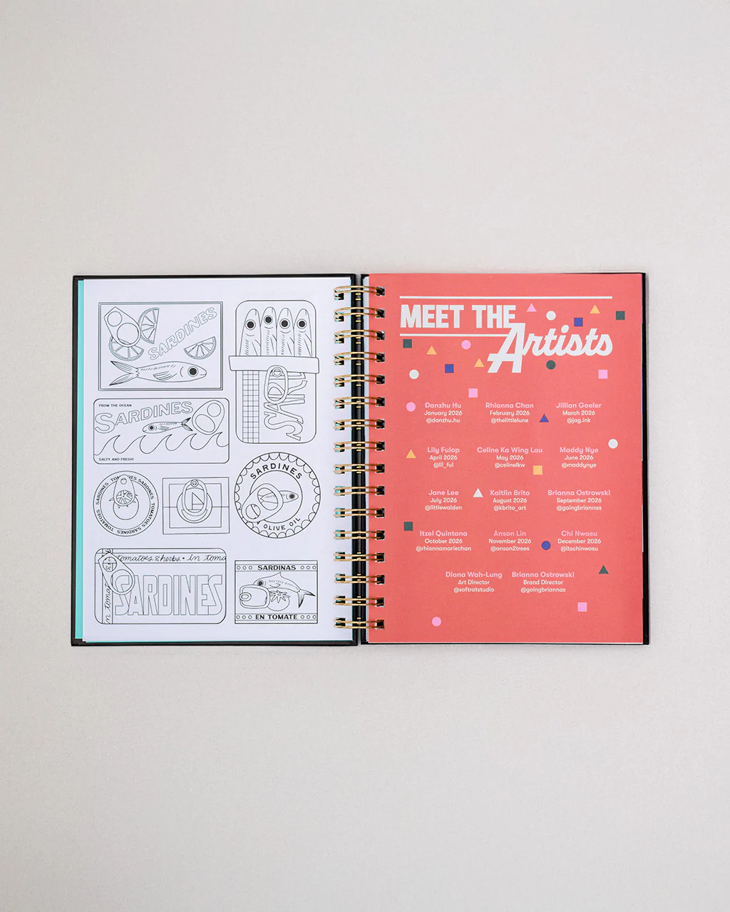Medium 12-Month Annual Planner - Yellow Floral - Image 14
