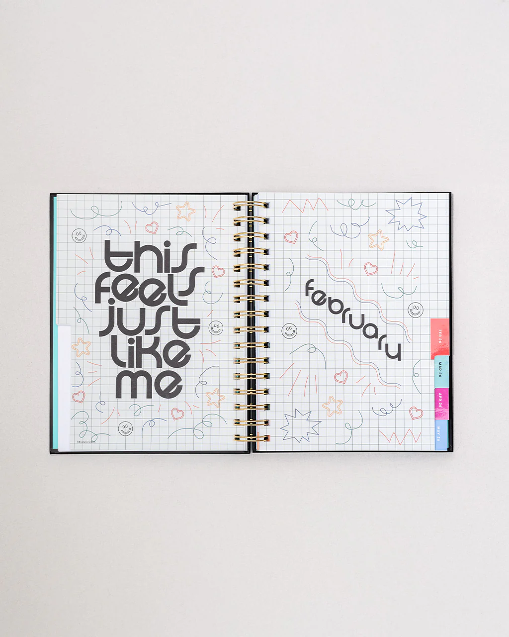 Medium 12-Month Annual Planner - Yellow Floral - Image 15