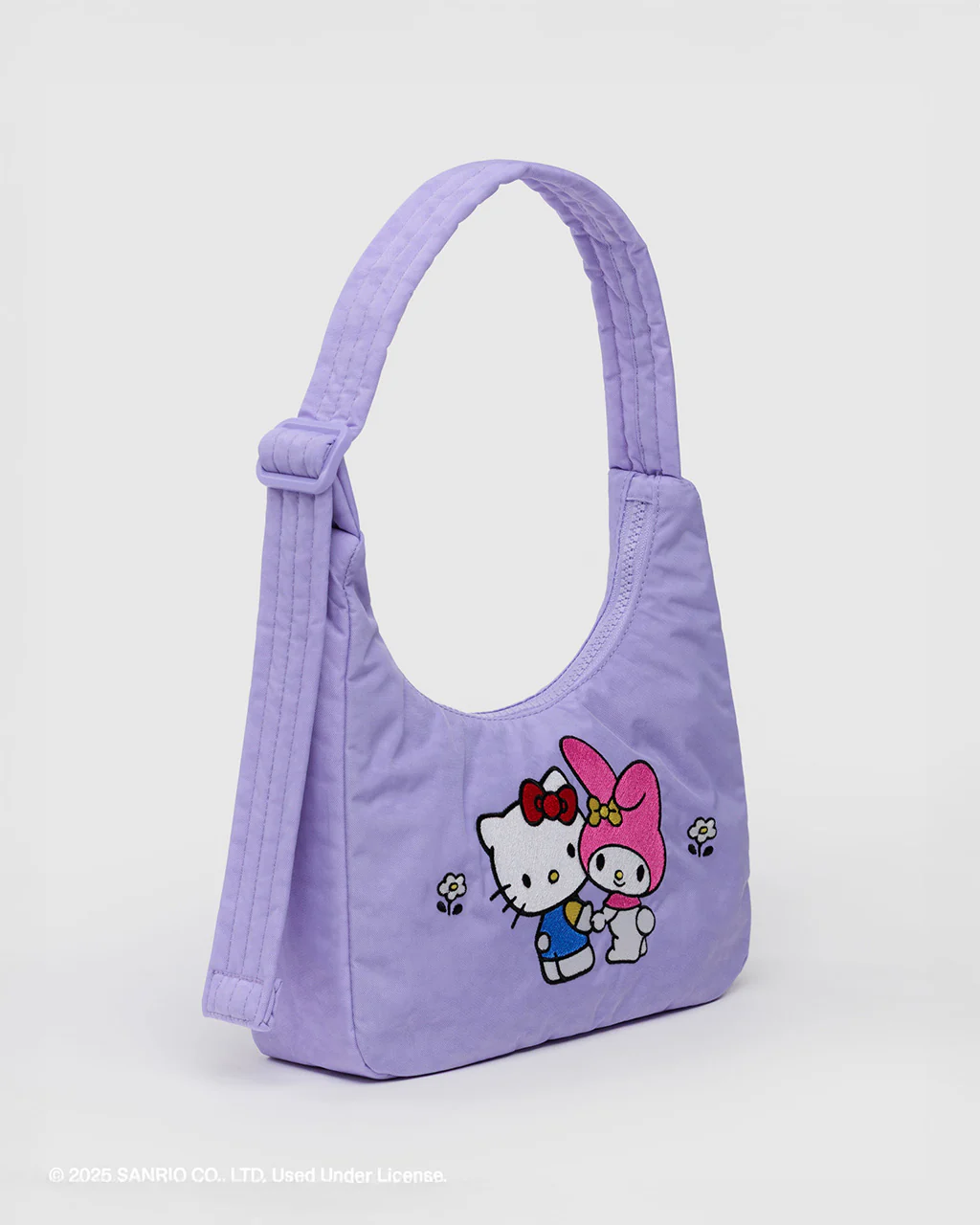 Mini Nylon Shoulder Bag - Embroidered Hello Kitty & My Melody - Image 4