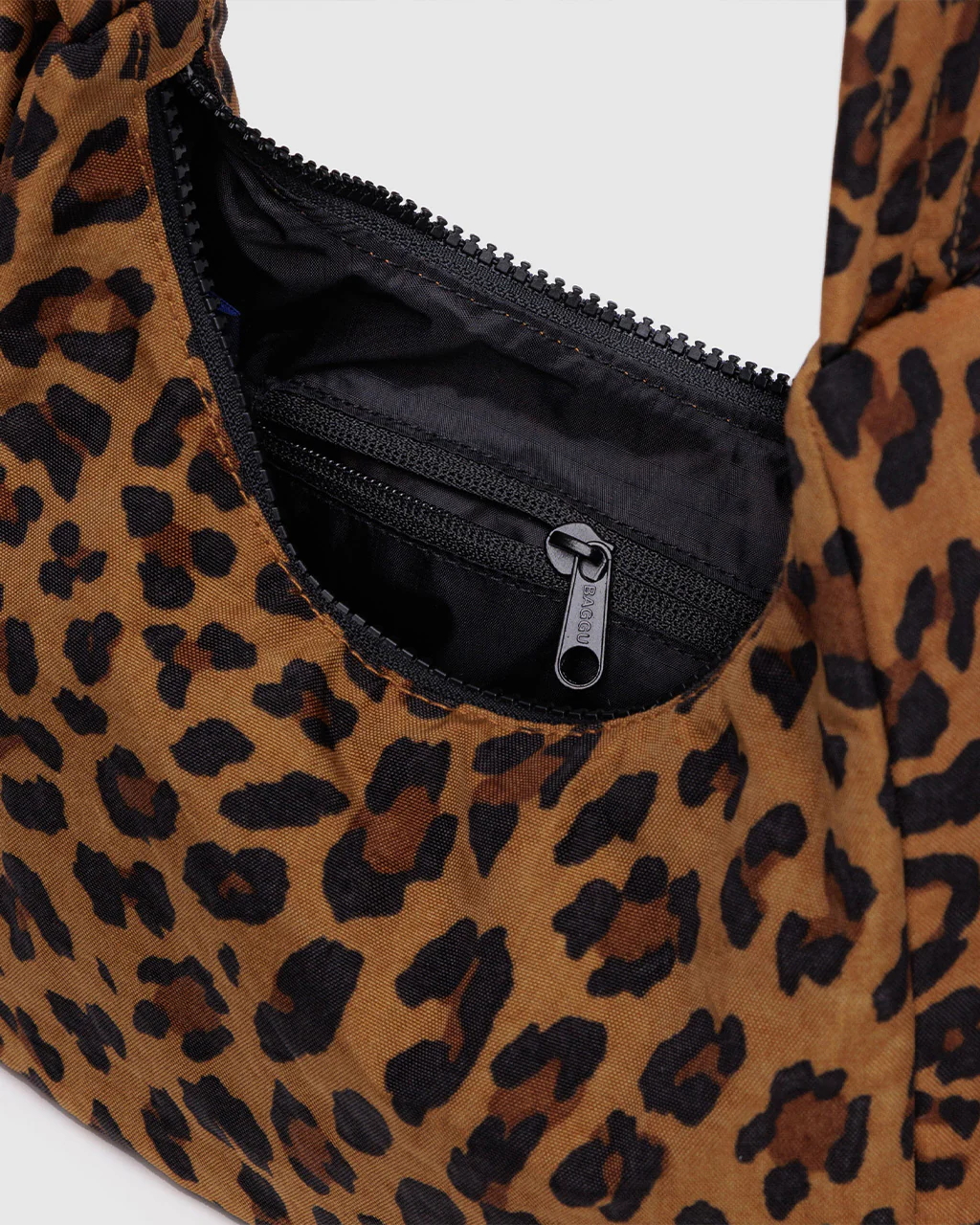 Mini Nylon Shoulder Bag - Leopard - Image 3