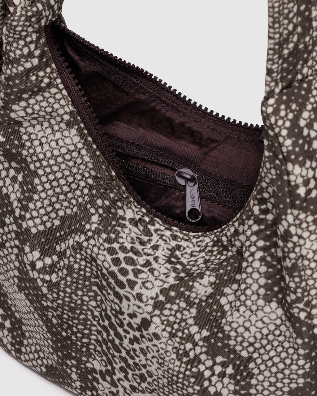 Mini Nylon Shoulder Bag - Snakeskin - Image 3