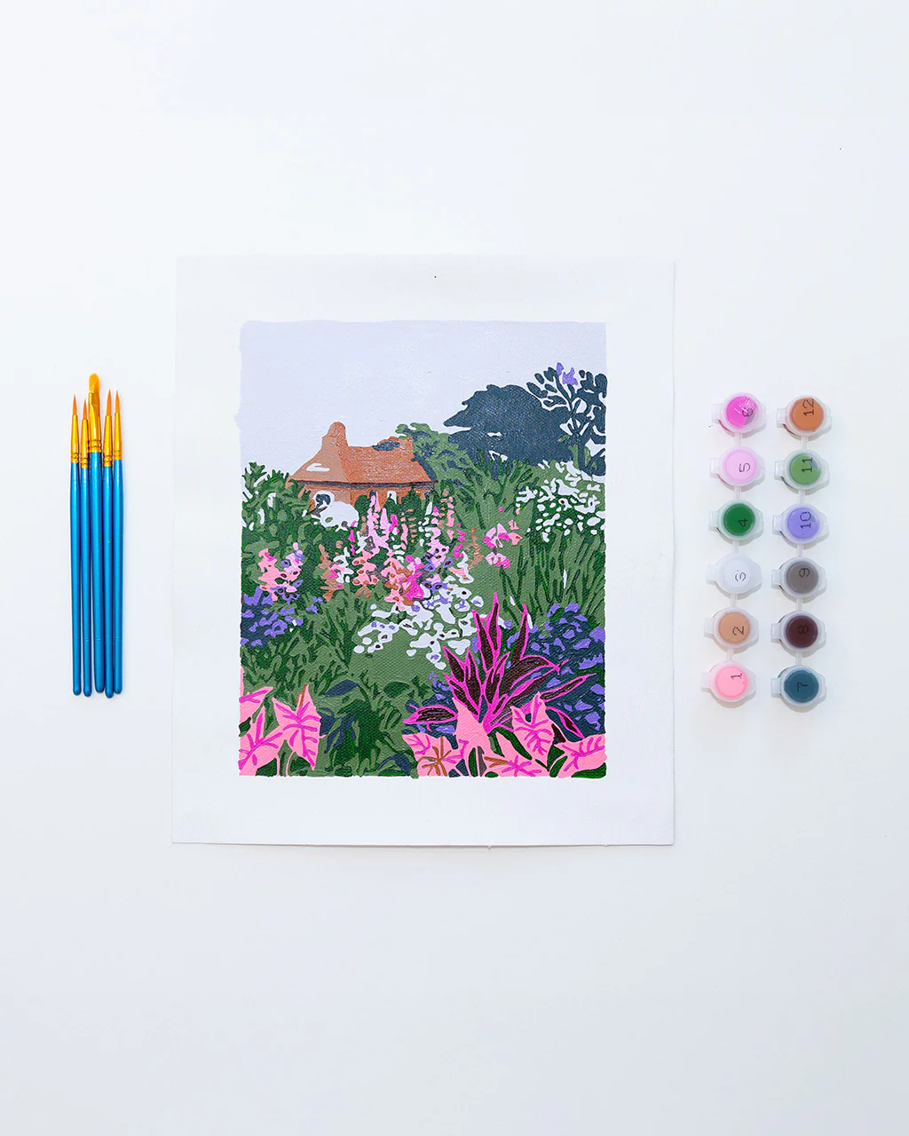 Mini Unframed Paint By Numbers - Lush Garden