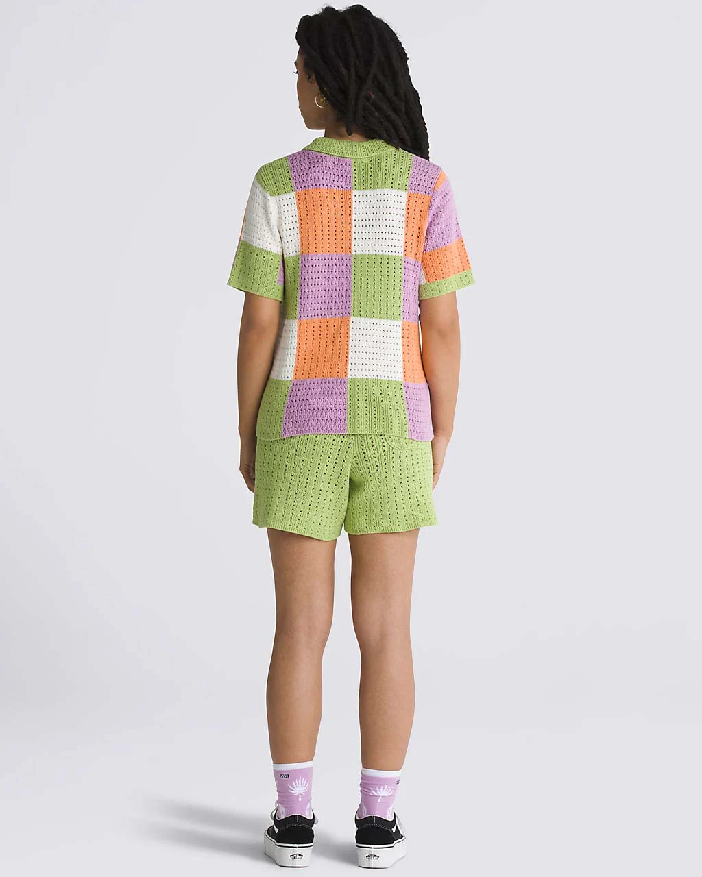 Morrison Checker Sweater - Leaf Green - Image 2