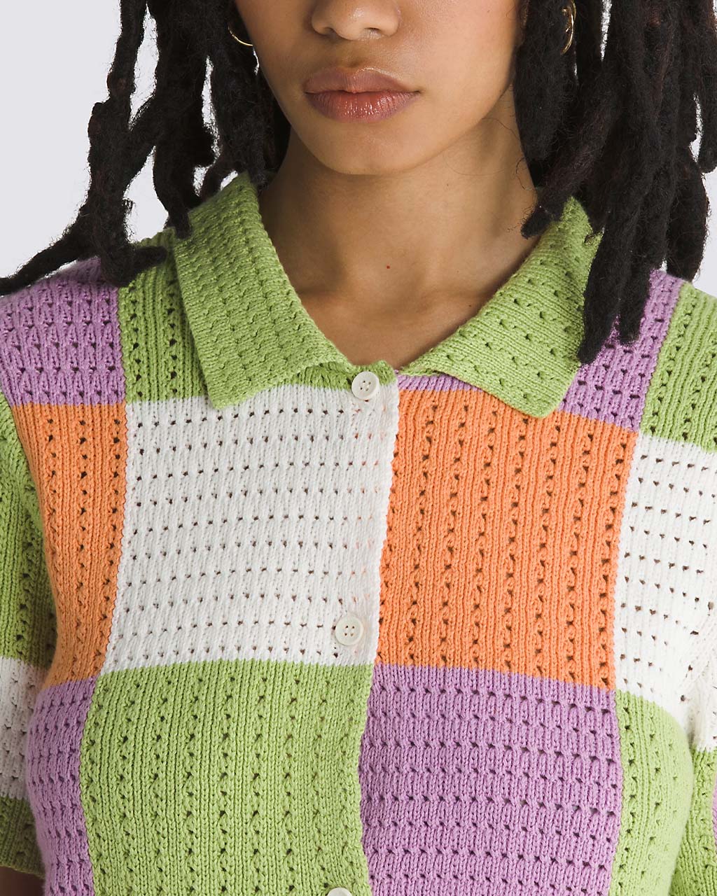Morrison Checker Sweater - Leaf Green - Image 3