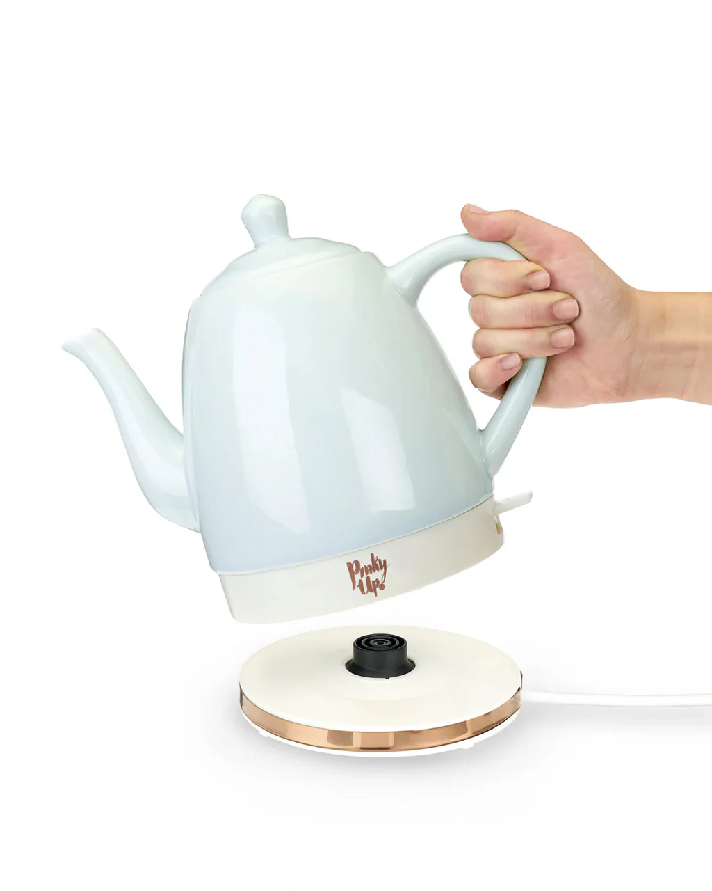 Noelle Mint Ceramic Electric Tea Kettle - Image 2