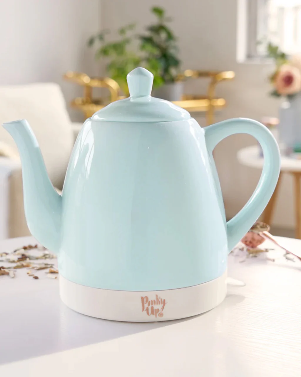 Noelle Mint Ceramic Electric Tea Kettle - Image 4