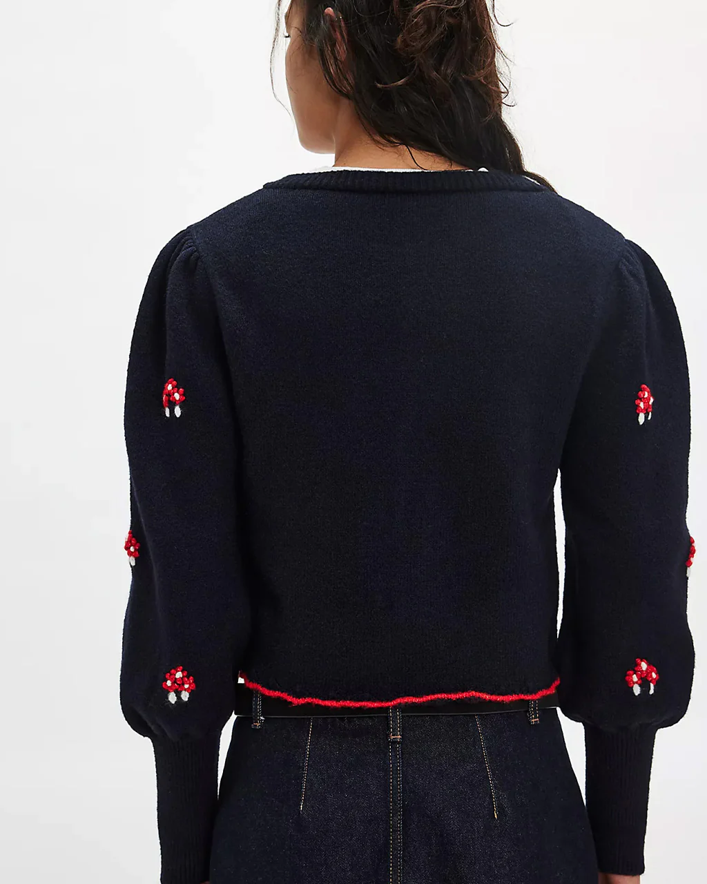 Nonna Knit Cardigan - Midnight Bloom Combo - Image 2