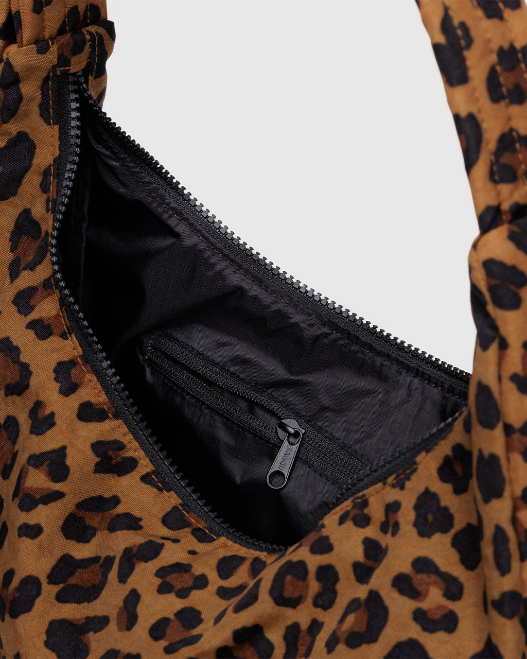 Nylon Shoulder Bag - Leopard - Image 3
