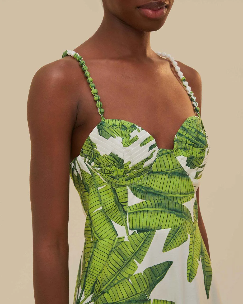 Off-White Palm Fan Midi Dress - Image 3