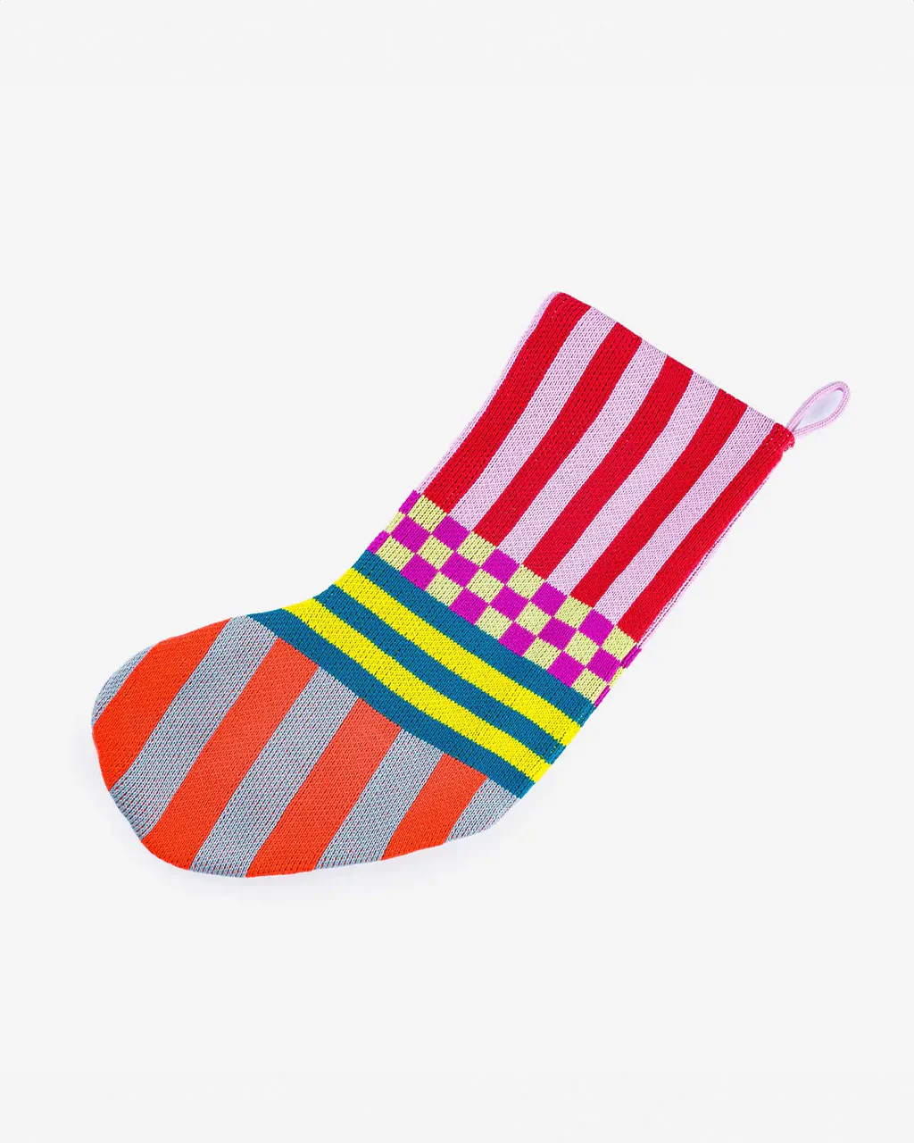 Pattern Patch Holiday Stocking