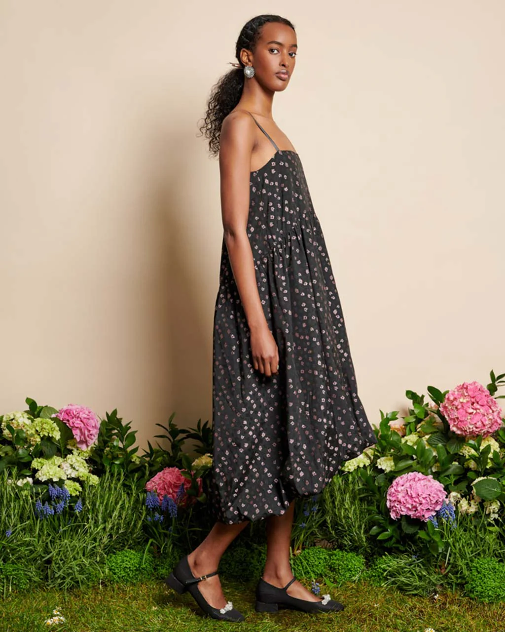 Pepper Cami Dress - Pink Floral - Image 3