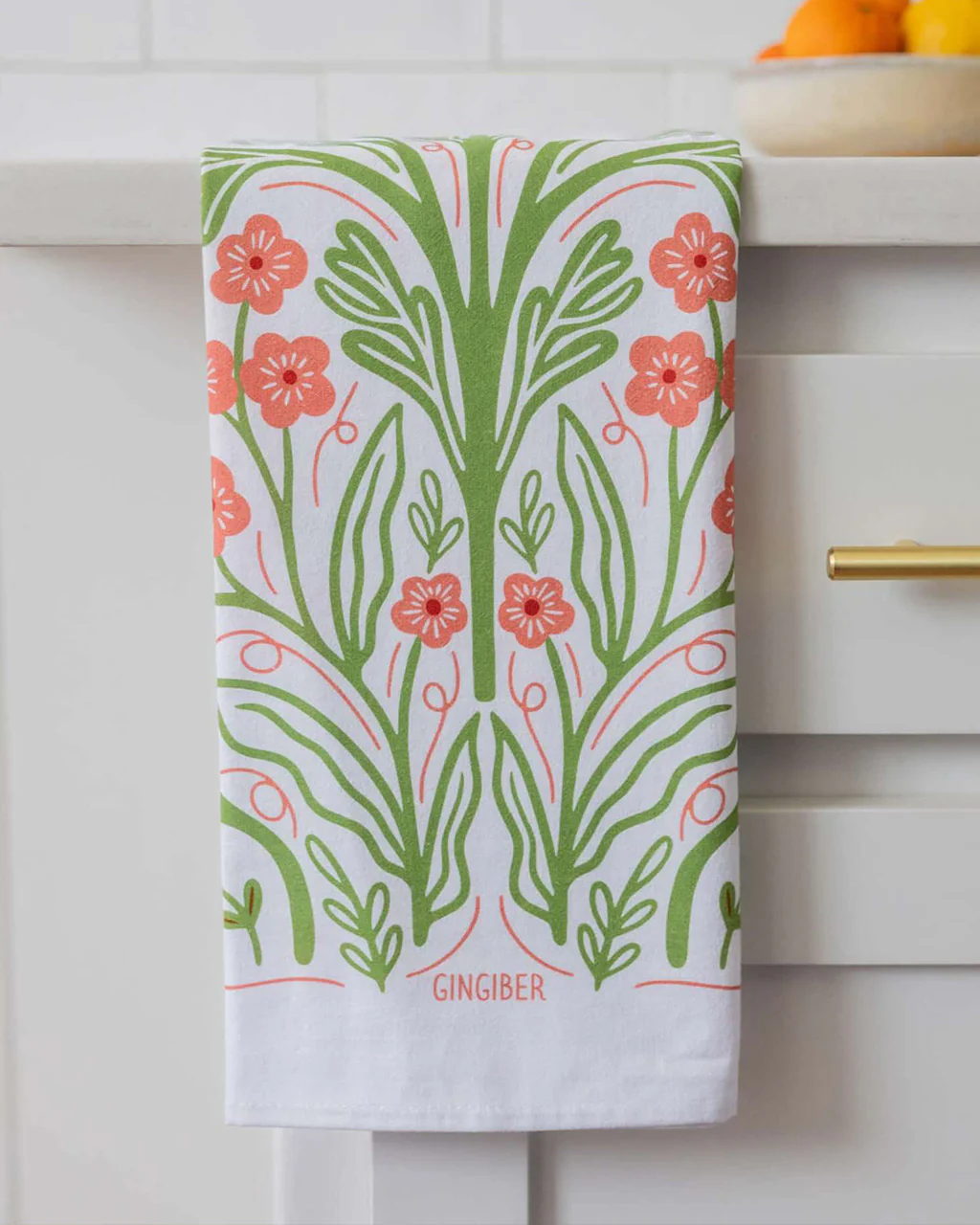 Pink Poppy Tea Towel - Image 2