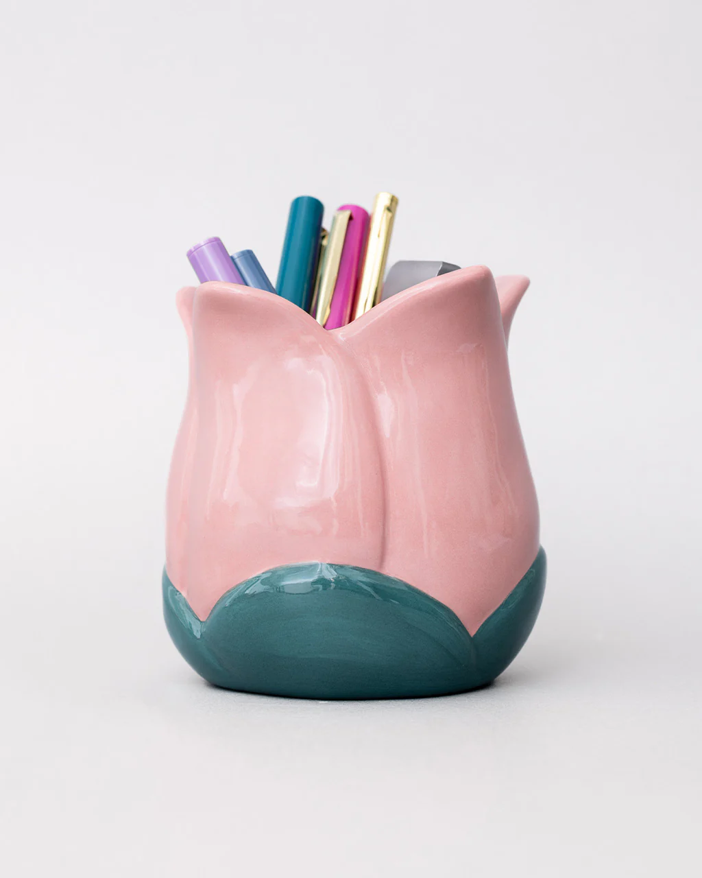 Pink Tulip Ceramic Pencil Cup - Image 7