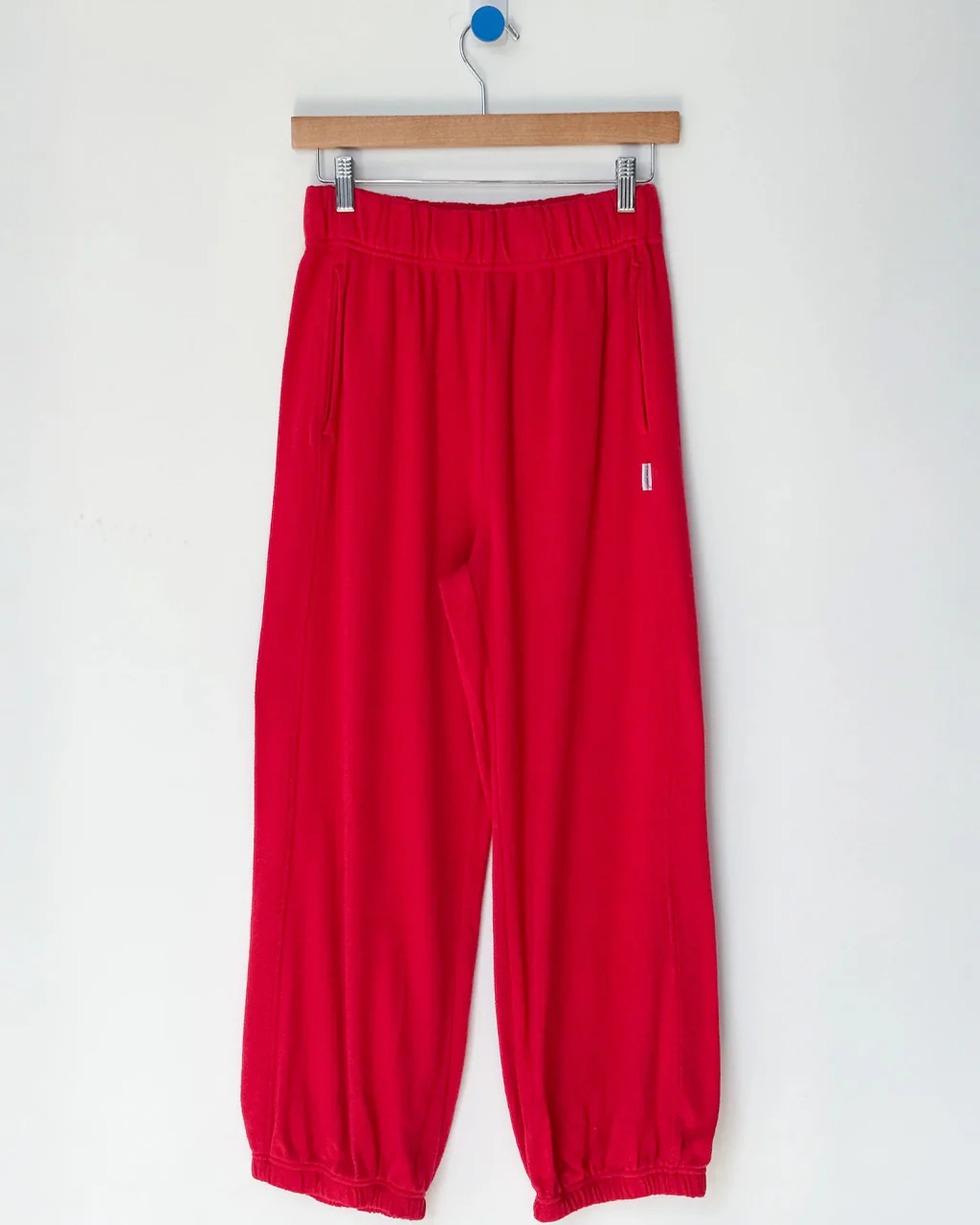 Pointelle Balloon Pants - Red Apple - Image 3