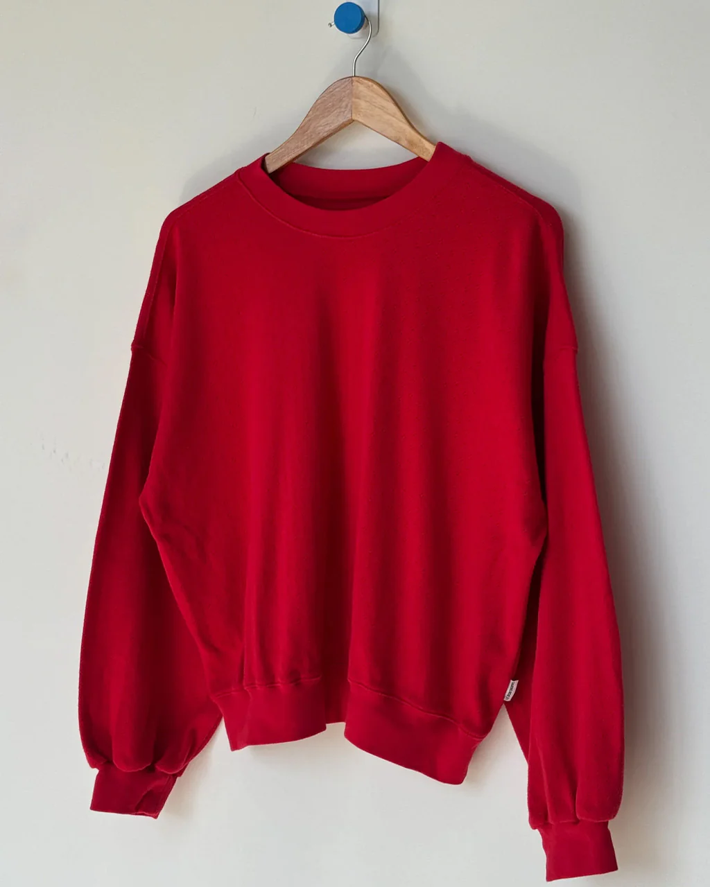 Pointelle Core Sweatshirt - Red Apple - Image 4