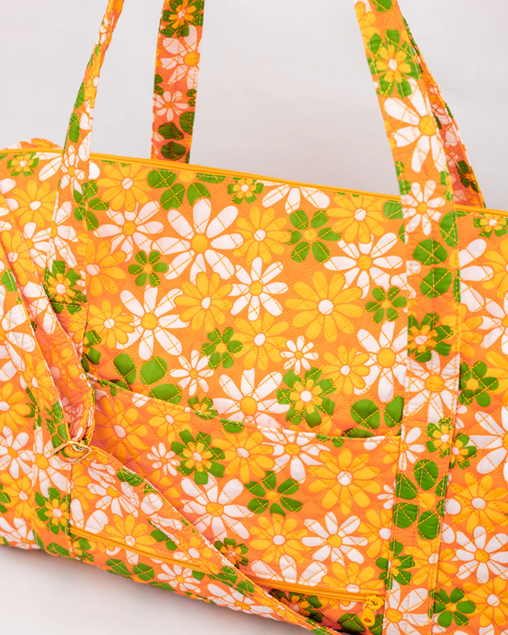 Retro Floral Duffel Bag - Image 3