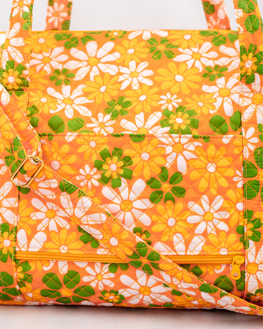 Retro Floral Duffel Bag - Image 5