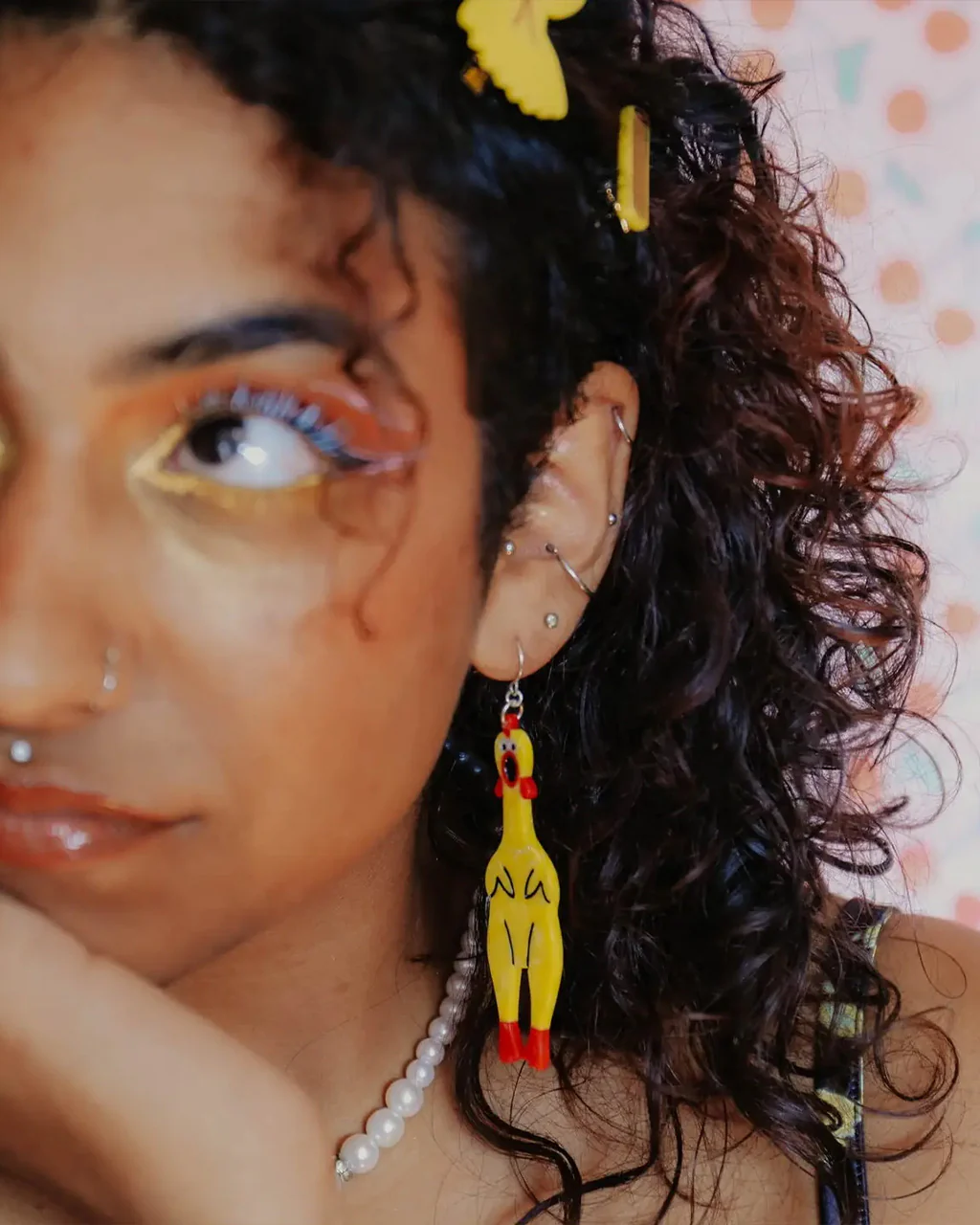 Rubber Chicken Earrings - Image 3