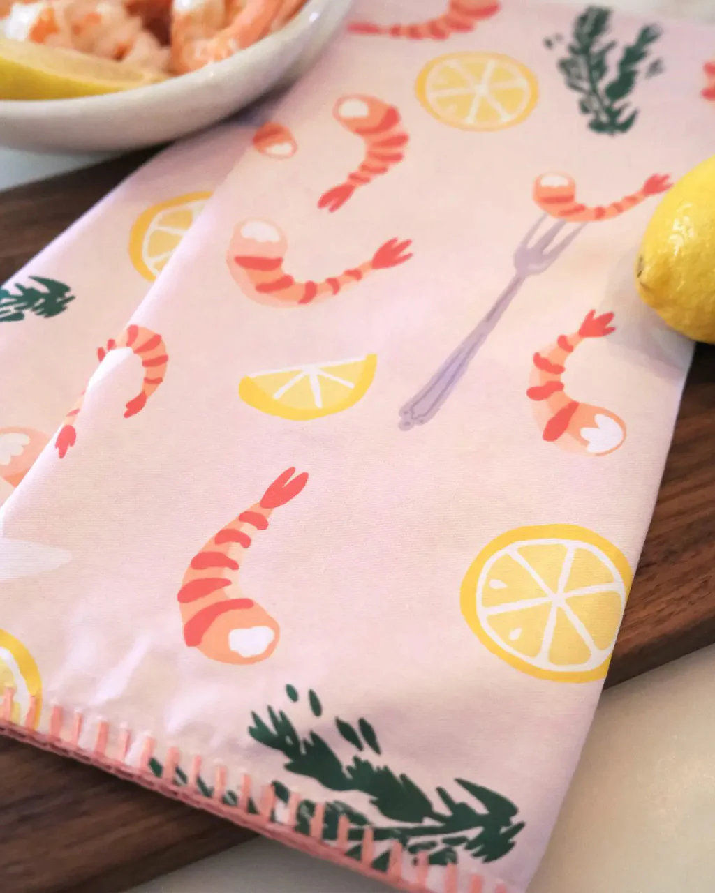 Shrimp Cocktail Tea Towel - Image 3