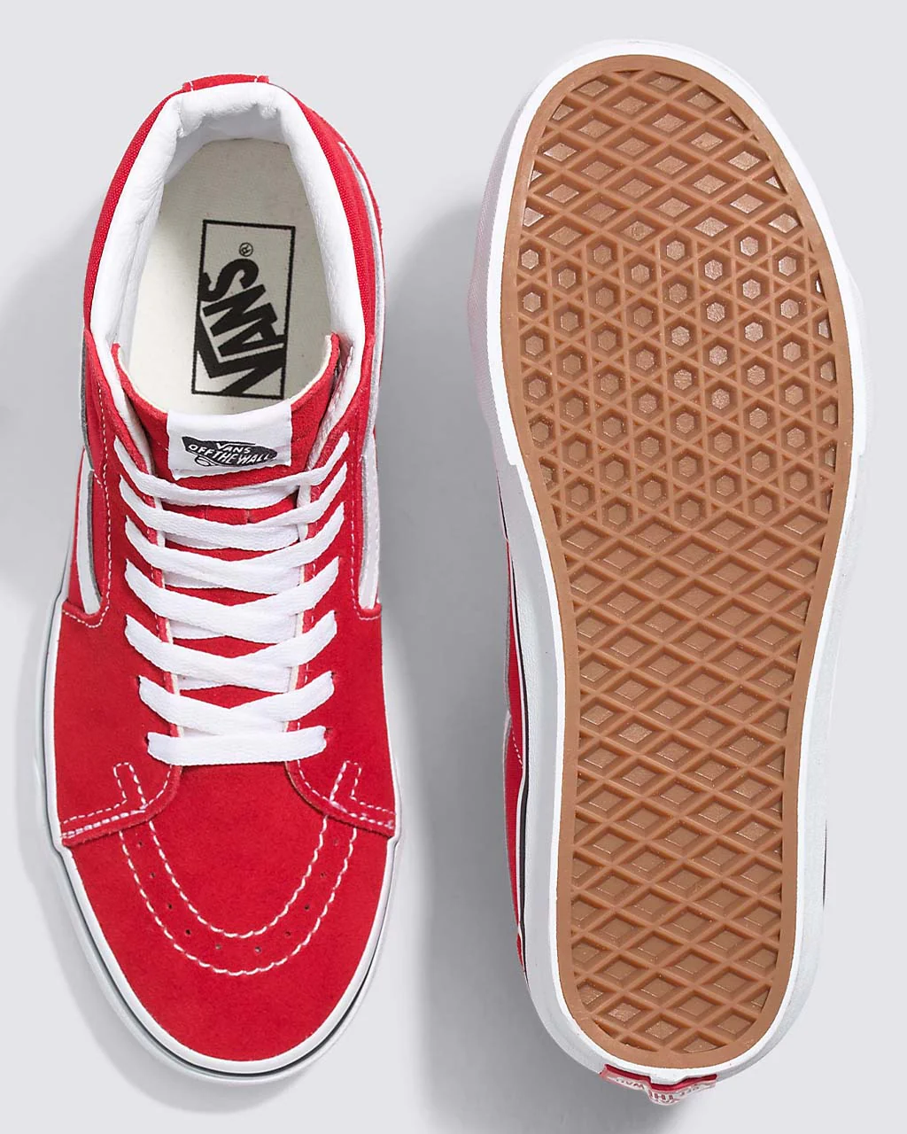 Sk8-Hi Sneaker - Racing Red + True White - Image 2