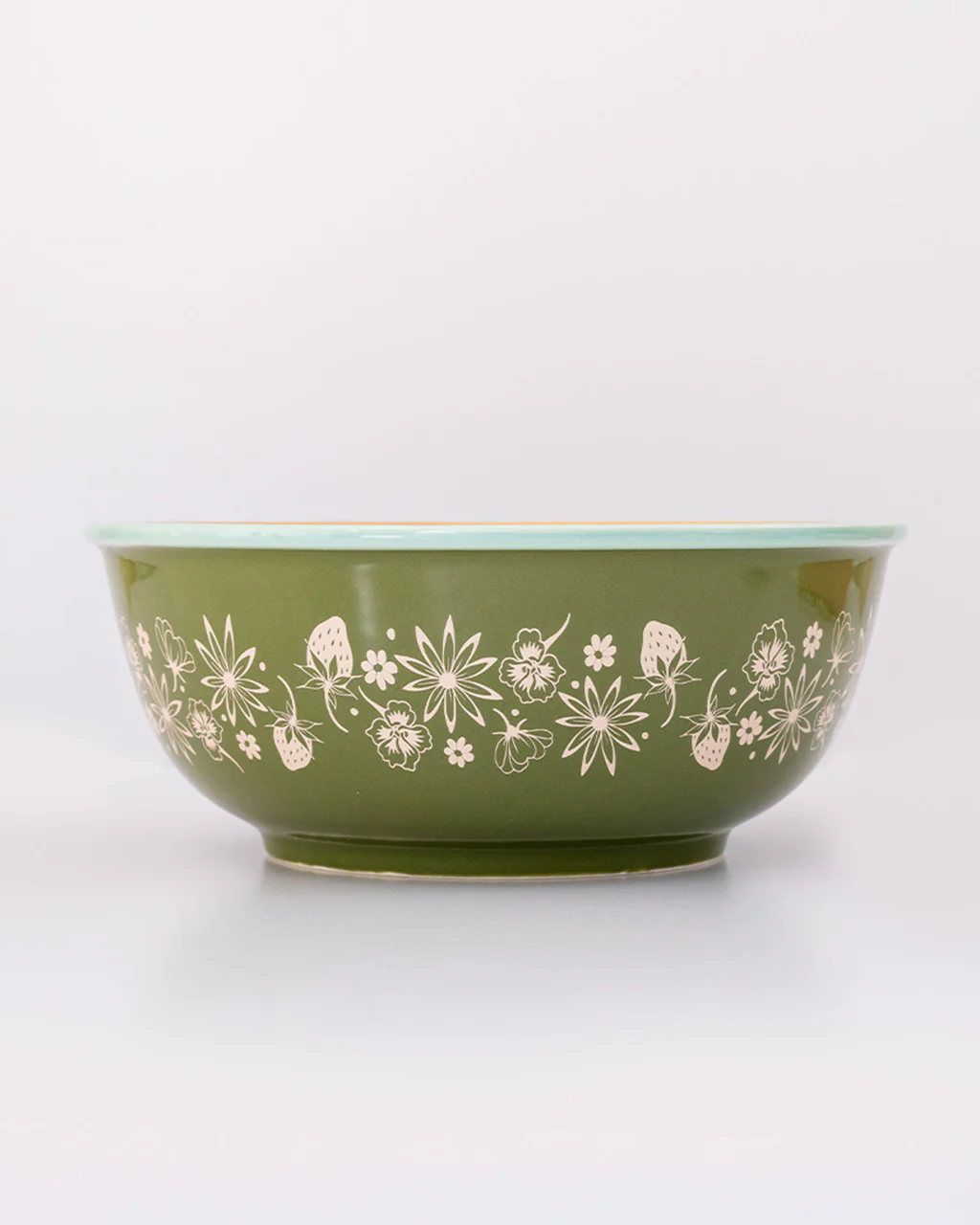 Small Ceramic Serving Bowl - Garden - Image 3