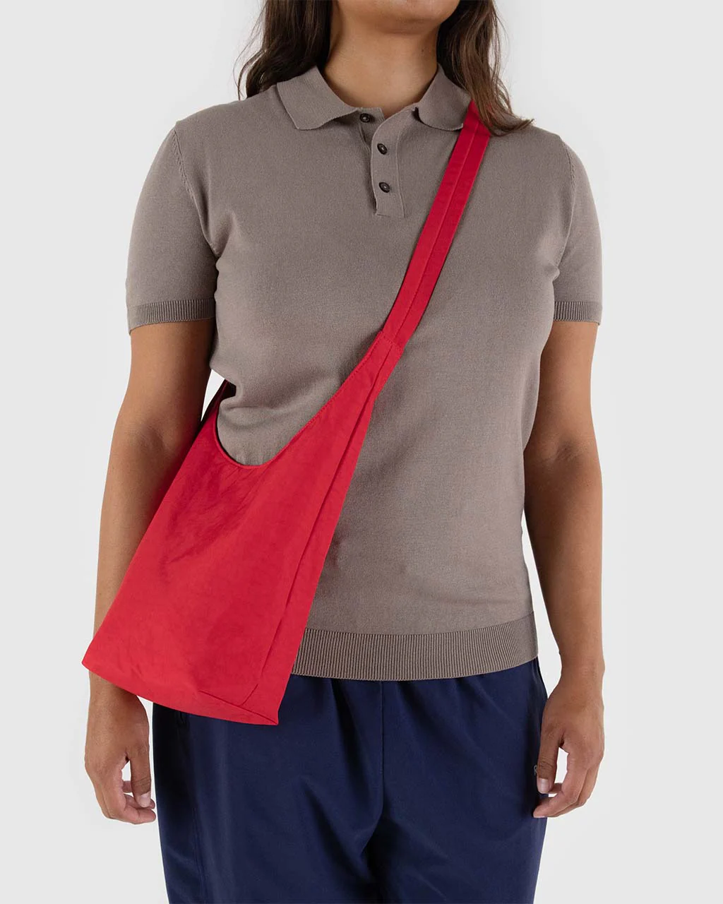 Small Nylon Sling Bag - Candy Apple - Image 2