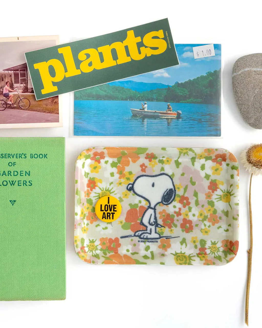 Small Trinket Tray - Snoopy Wildflowers - Image 2