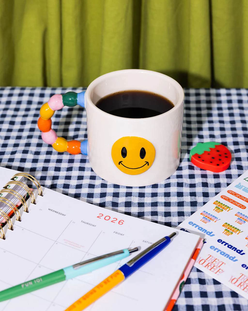 Smiley Face Ceramic Mug - Image 2