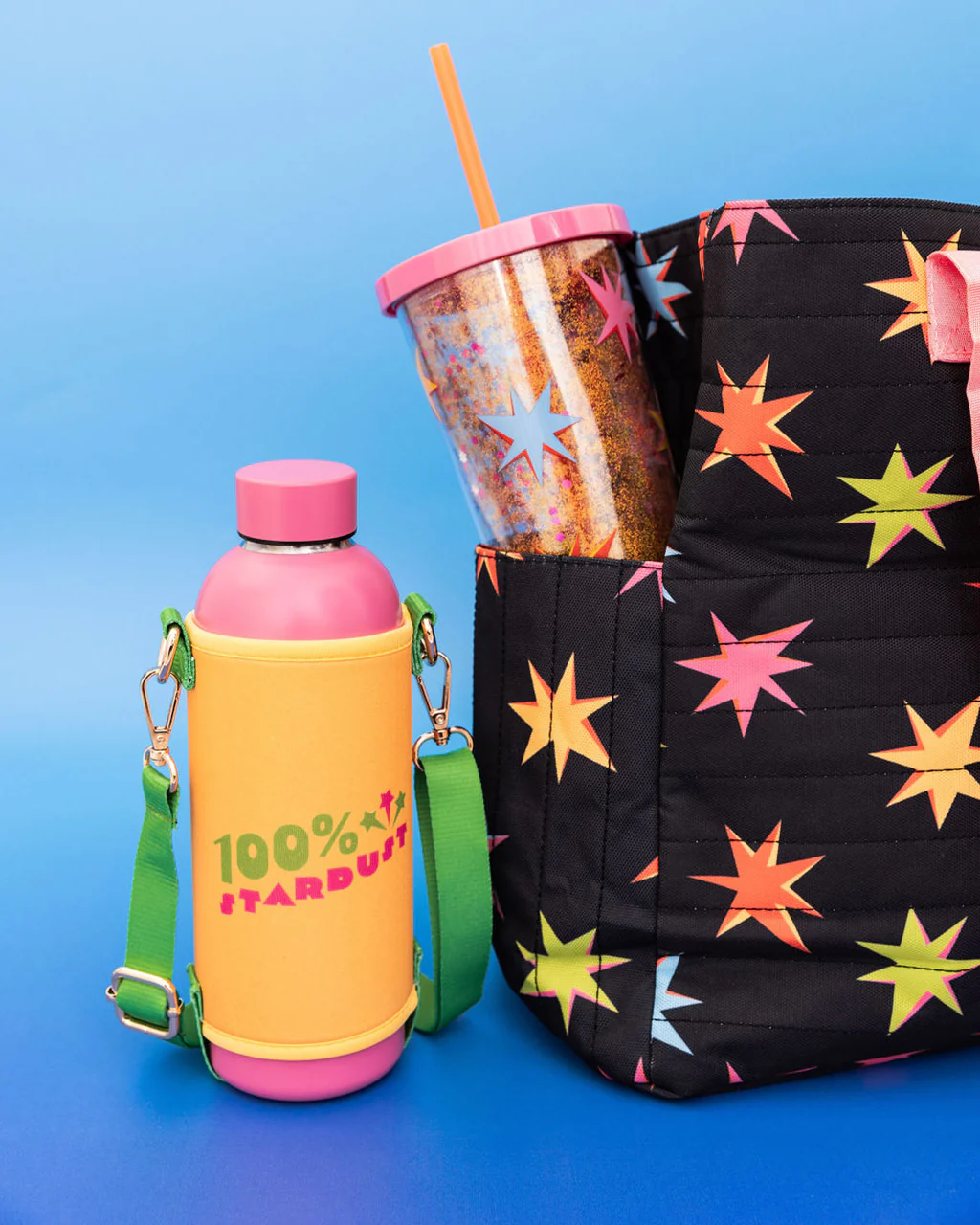 Stainless Steel Water Bottle with Sling - 100% Stardust - Image 2