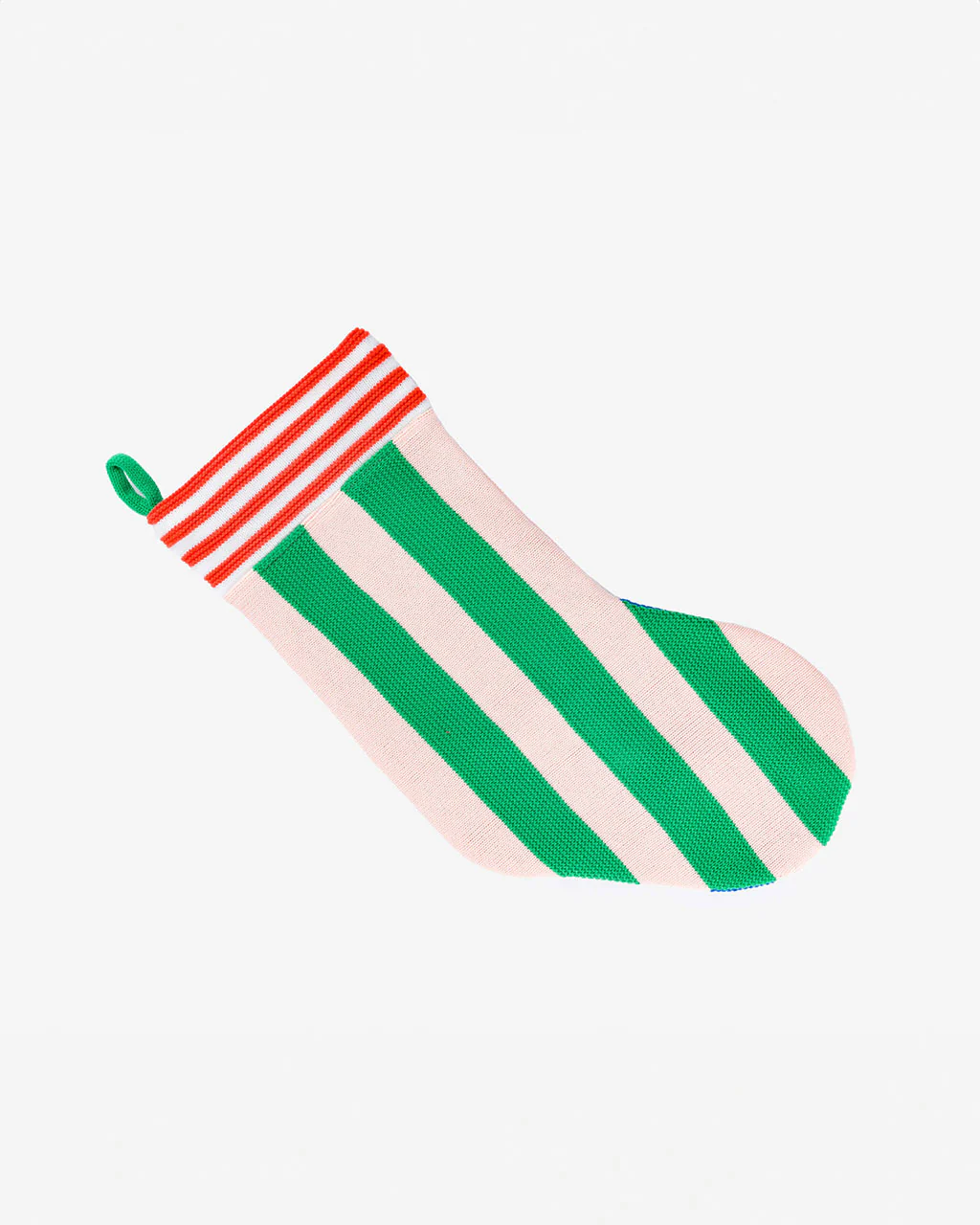 Super Stripe Holiday Stocking - Blue Blush - Image 2