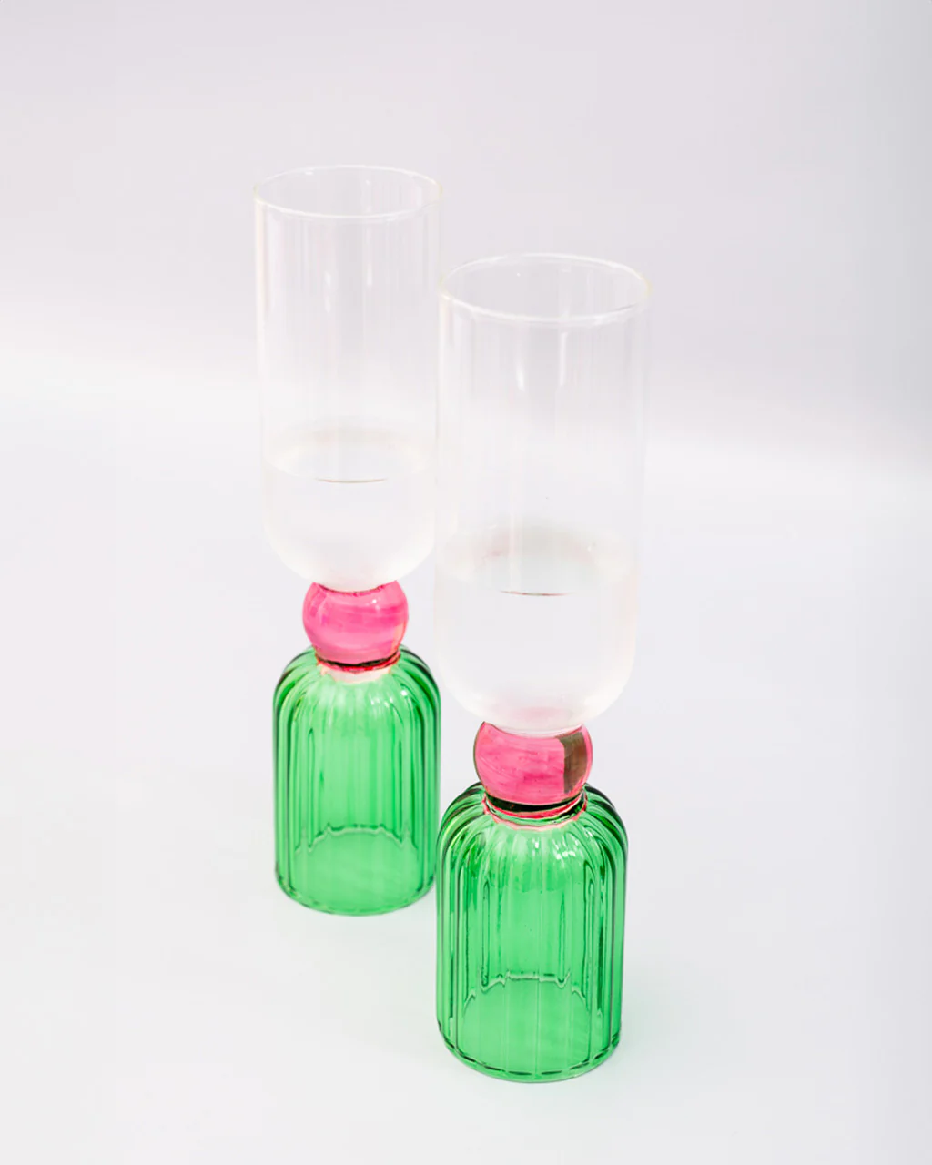 Tipsy Turvy Bar Glass Set - Green - Image 3