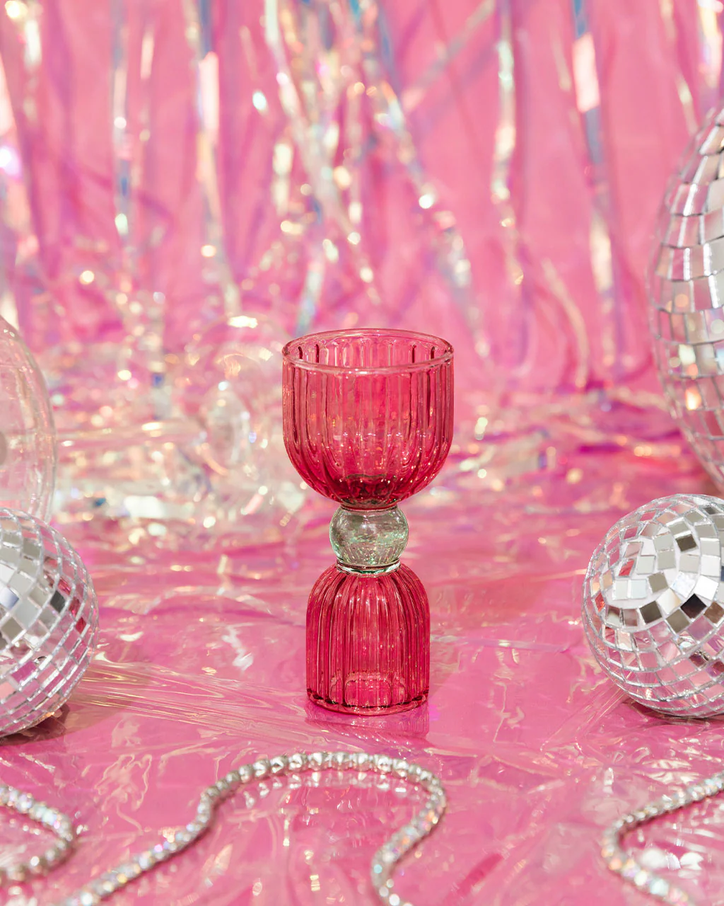 Tipsy Turvy Double Shot Glass - Pink - Image 2