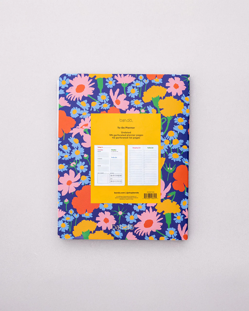To Do Planner - Blue Floral - Image 5
