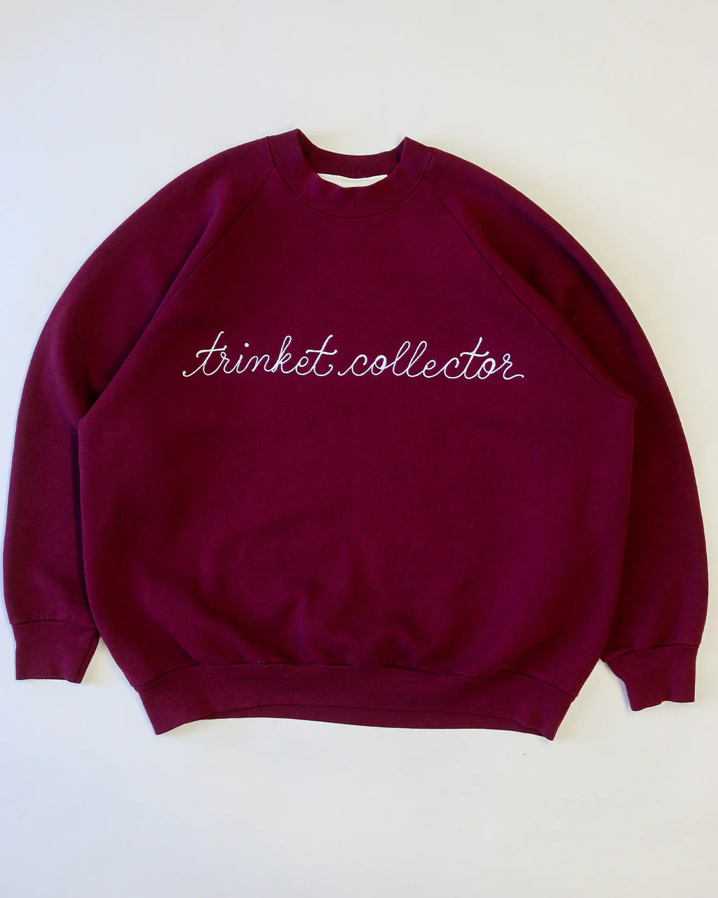 Trinket Collector Chainstitch Sweatshirt - Burgundy