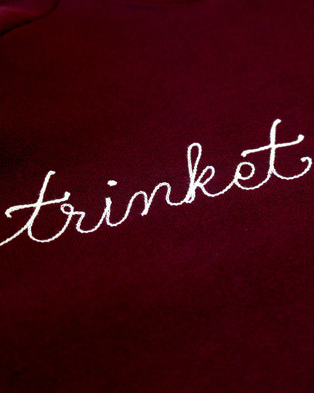 Trinket Collector Chainstitch Sweatshirt - Burgundy - Image 2