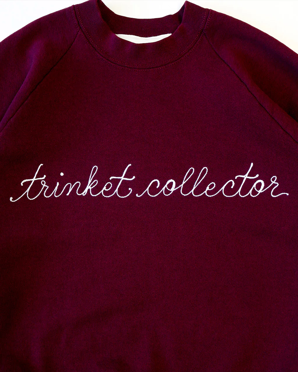 Trinket Collector Chainstitch Sweatshirt - Burgundy - Image 3