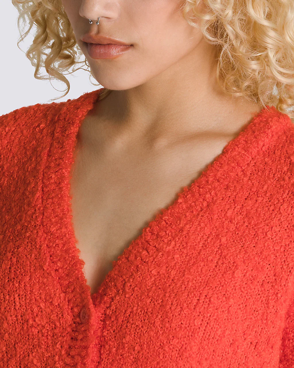Valerie Boucle Cardigan - Fiesta - Image 3