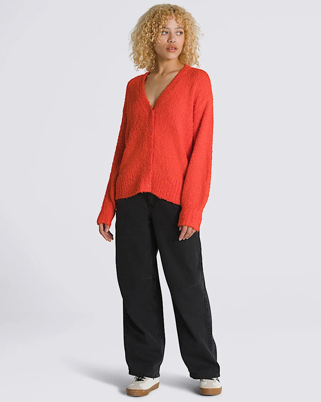 Valerie Boucle Cardigan - Fiesta - Image 4