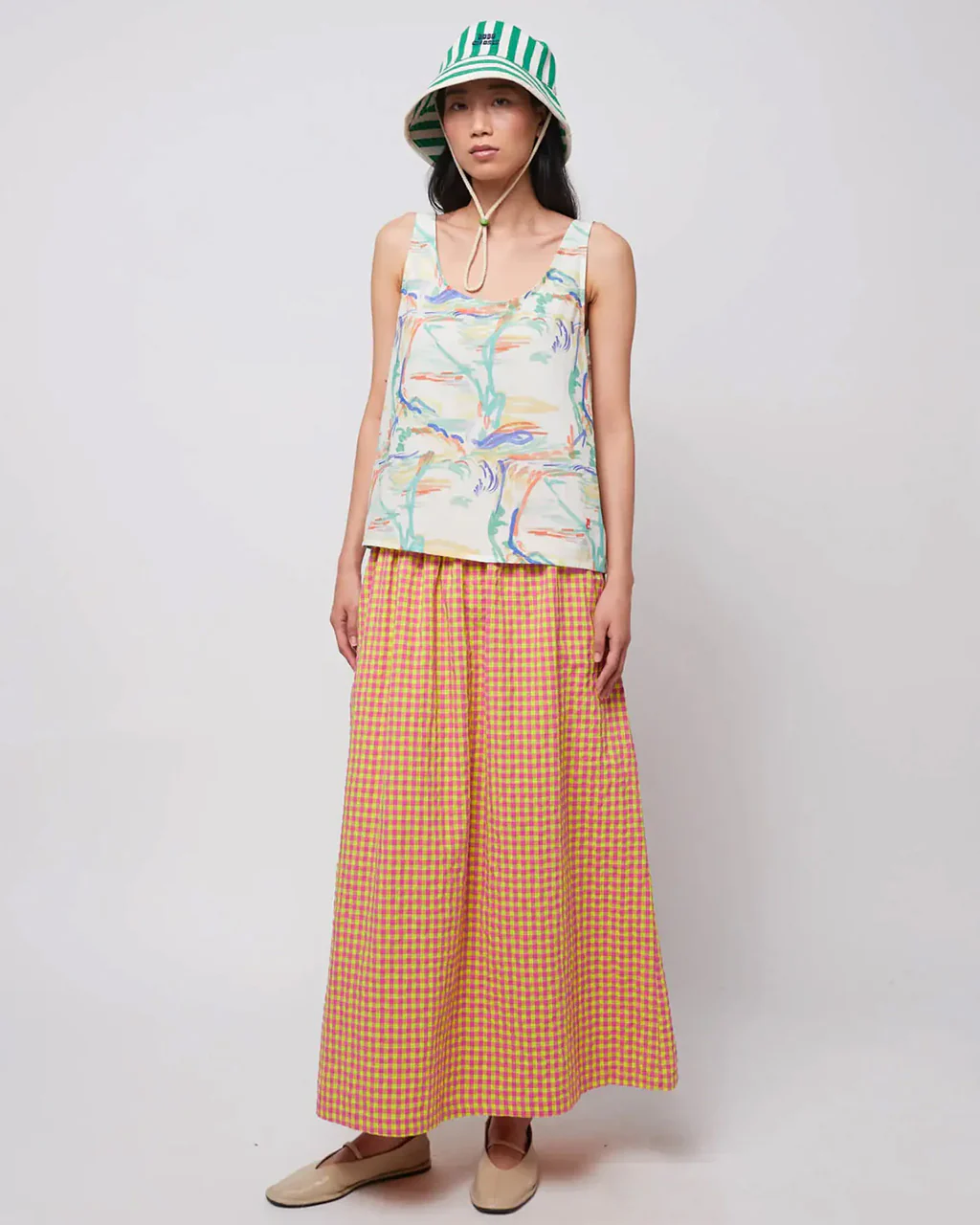 Vichy Evasé Skirt