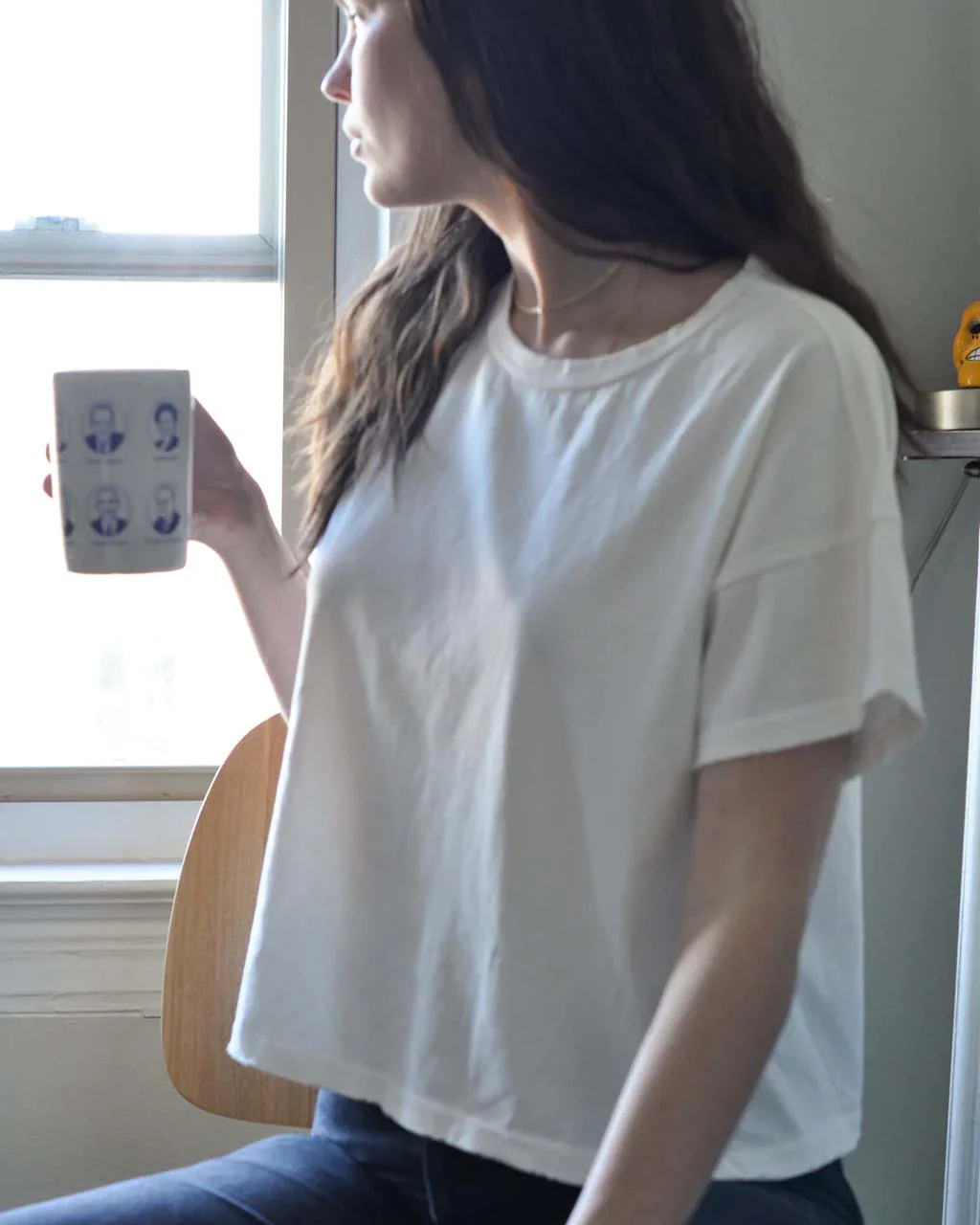 Vintage Fille Tee - Clean White - Image 2