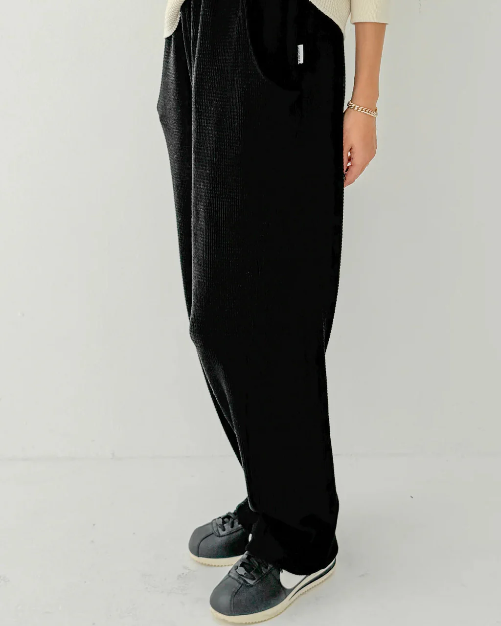 Waffle Lo Pants - True Black - Image 3