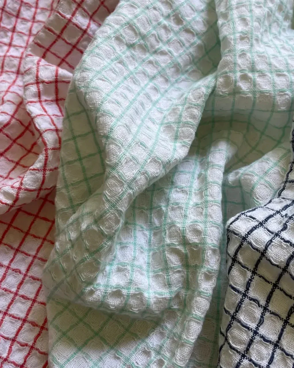 Waffle Square Fringe Dishcloths - Set Of 3 - Image 7