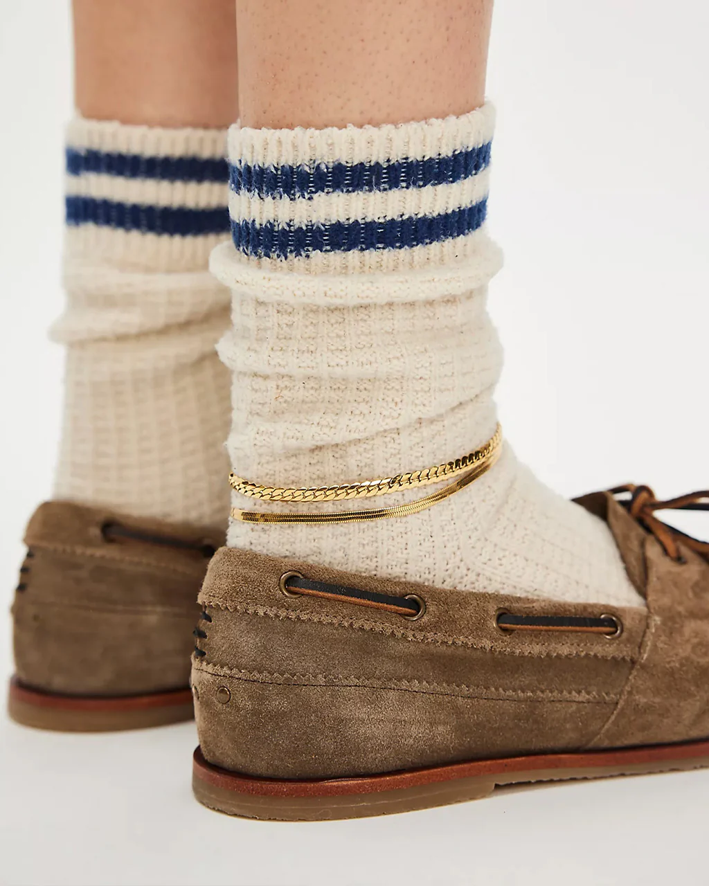 We The Free Benny Boat Shoe - Grey Taupe Suede - Image 4