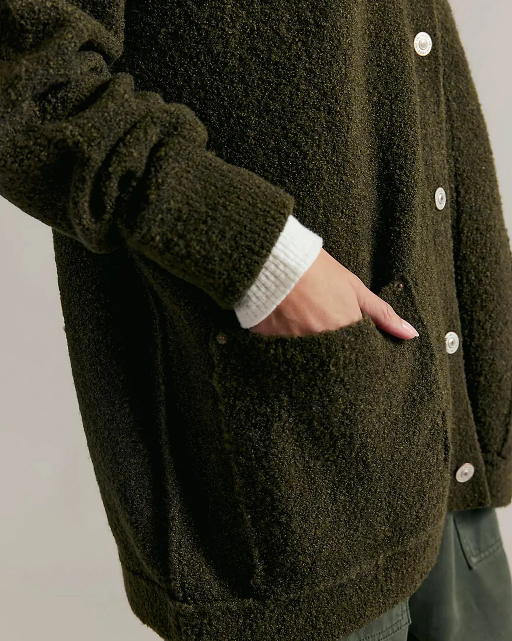 We The Free Blazing Cardi - Dark Green - Image 3
