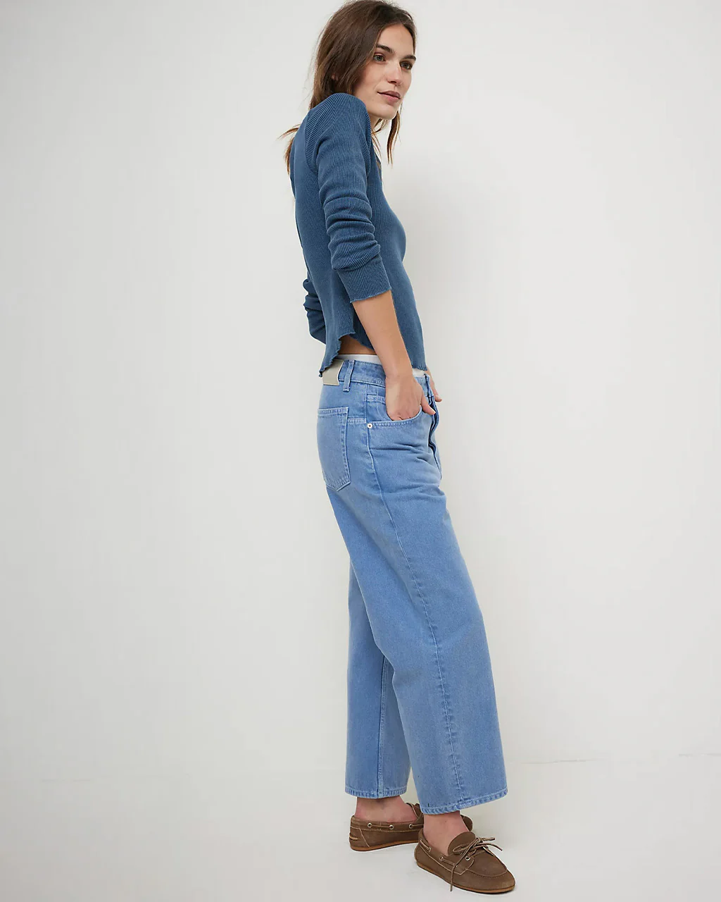 We The Free Deep Trance Dropped Boyfriend Jeans - Ocean - Image 3