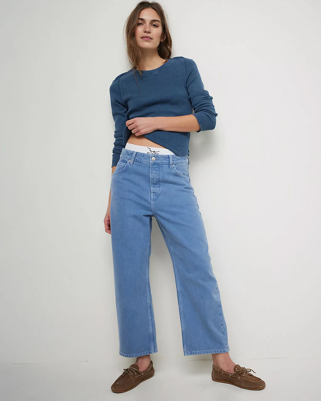 We The Free Deep Trance Dropped Boyfriend Jeans - Ocean - Image 4