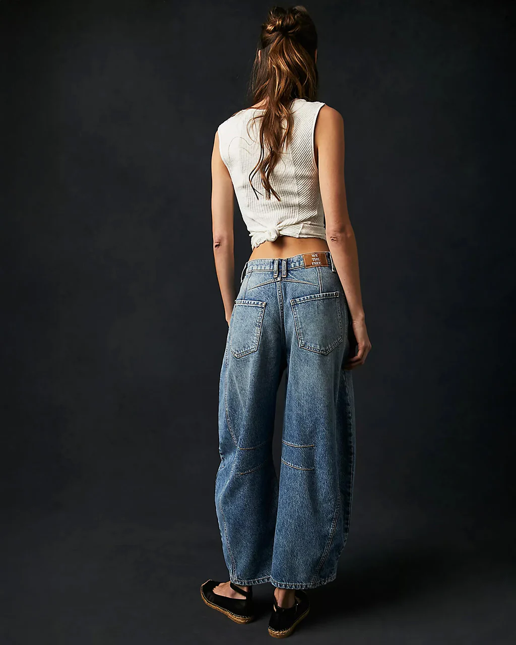 We The Free Good Luck Mid-Rise Barrel Jeans - Ultra Light Beam - Image 2